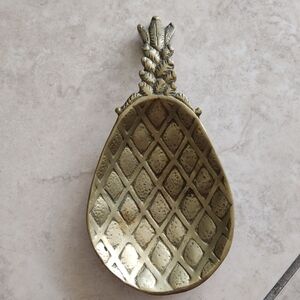 Vintage Style Brass Gold Pineapple Trinket Dish/Spoon Rest